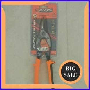 perkakas Tang potong baja ringan 10inch Camel, gunting seng baja ringan Camel, tang holo C