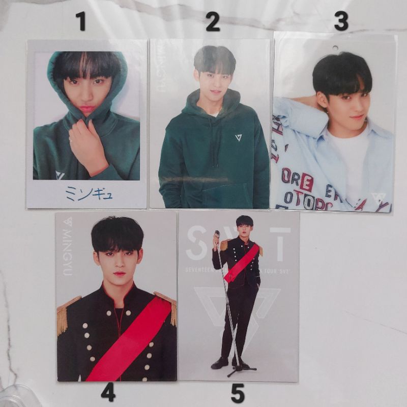 OFFICIAL TRADING CARD JAPAN ARENA TOUR MINGYU SEVENTEEN