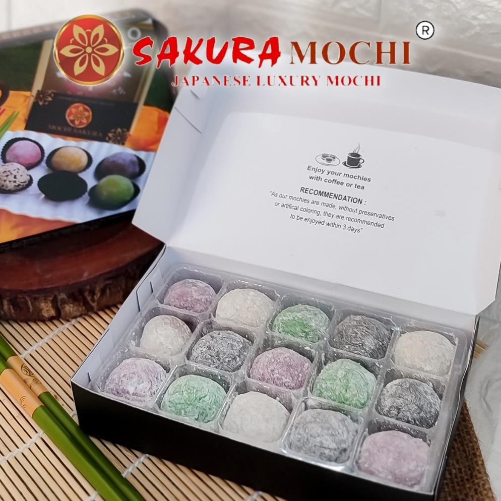 5.5 Promo Brand Paket Hemat Isi 15 Mochi - Mochi Sakura - Sakura Mochi - Mochi sakura jogja- mochi m