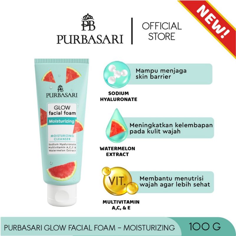 Purbasari Glow Facial Foam 100GR