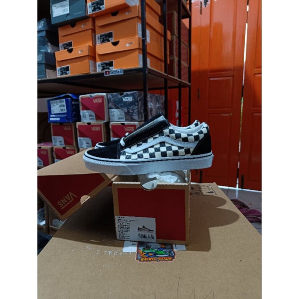 (Resmi Navya) Vans Old Skool Primary Checkerboard Original