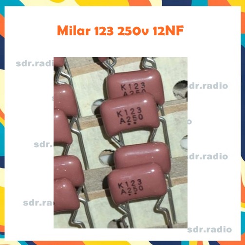 Kapasitor Milar 123 250v 12nf 12NF 250volt