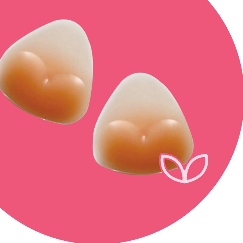 ۝ Pluffyschoice Silicone BB Pads Enhancer Push Up Bra Pads ●