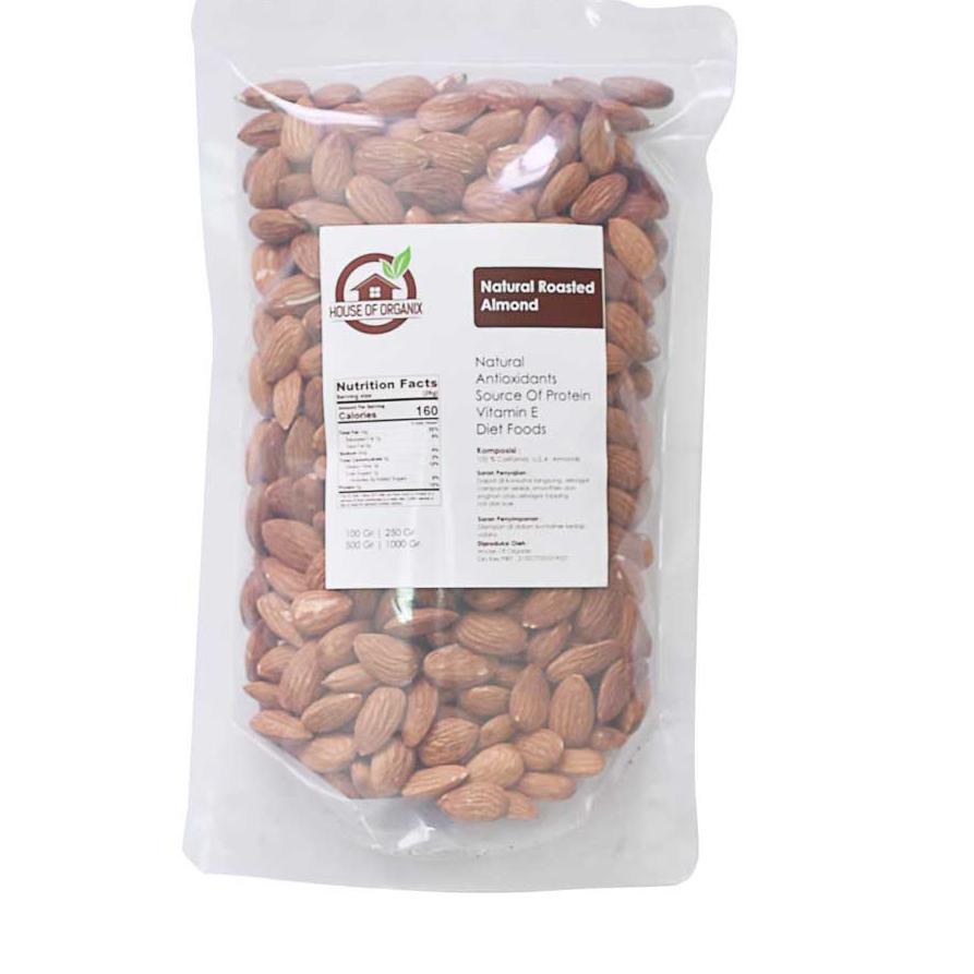 

☂ Natural Roasted Almond (Panggang) 500 Gr Ω