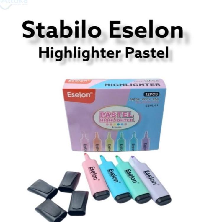 

F37 1kotak Stabilo pastel / Highlighter / Stabilo Eselon ESHL-01 (12pcs) HARGA MURAH く