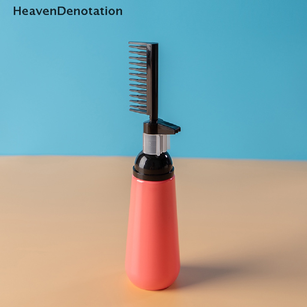 [HeavenDenotation] Sisir Pewarna Rambut Botol Kosong Dengan Aplikator Brush Dispensing Salon HDV