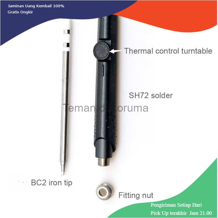 TD - SKL Saneryigo Solder Listrik BC2 Tip Thermal Control 12-24V - SH72