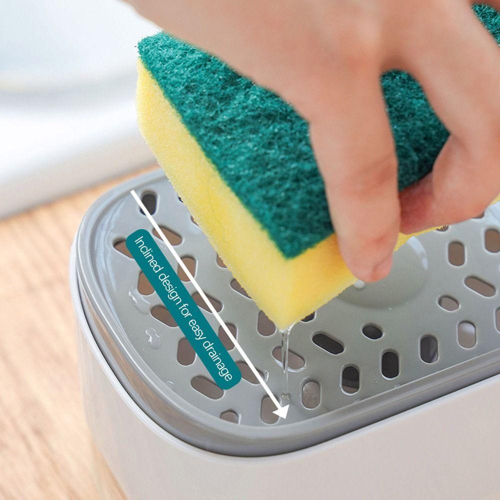 Kotak Sabun Deterjen SOLIGHTER Tahan Lama Dapur Press-type Sponge Case