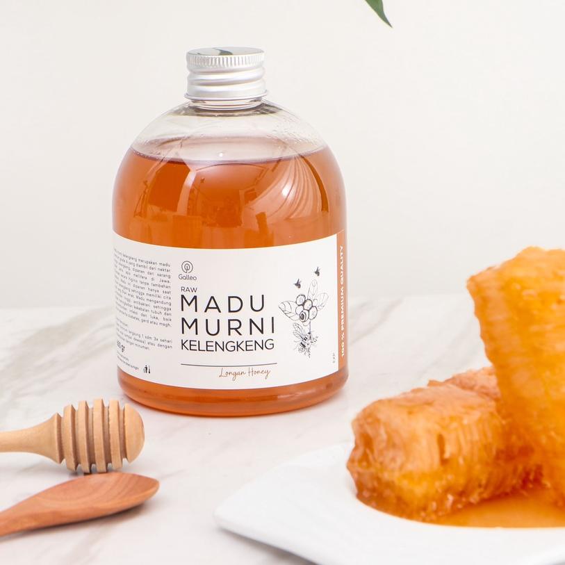 

➢ Murni Kelengkeng Longan 650 gr Galleo Grade A 100% Raw Honey [ Free Sendok Kayu ] ❄