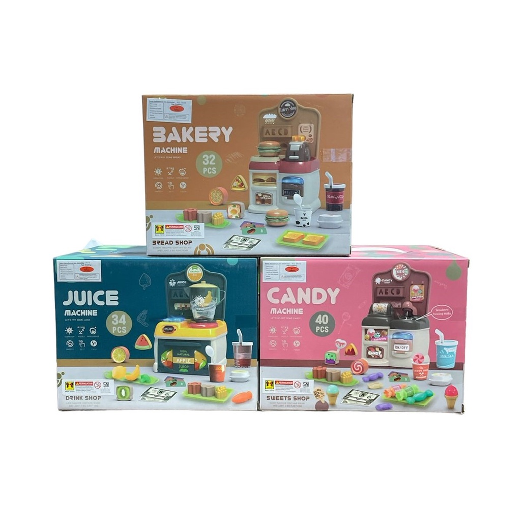 Mainan Anak BAKERY CANDY JUICE MACHINE Mainan Alat Masak Anak Kecil