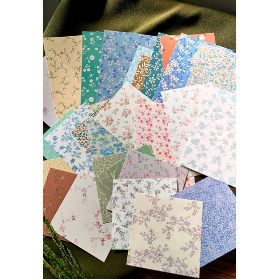 

PAPER LETTER Decoration Motif FLORAL/VINTAGE Journaling/Scrapbook