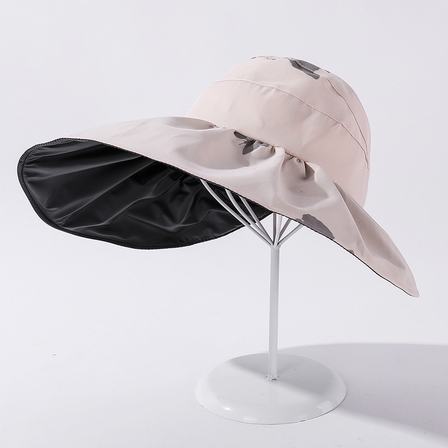 Topi Atas Besar velcro Kupu Karet Hitam