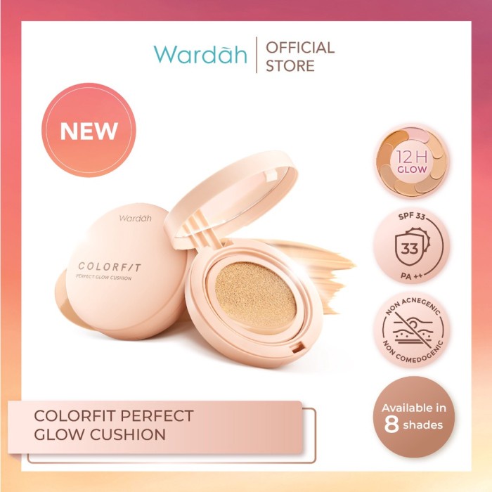 WARDAH Colorfit Perfect Glow Cushion SPF 33 - Wardah Bedak Basah