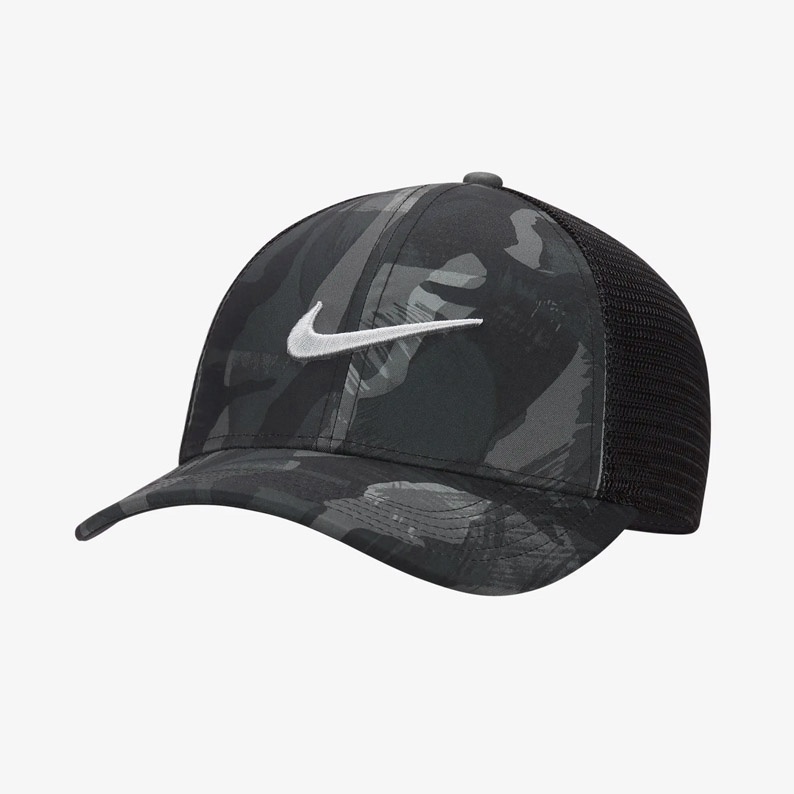 Topi Nike Dri-FIT AeroBill Legacy91 Camo Smoke Grey Sport Training Trucker Cap Unisex ORIGINAL