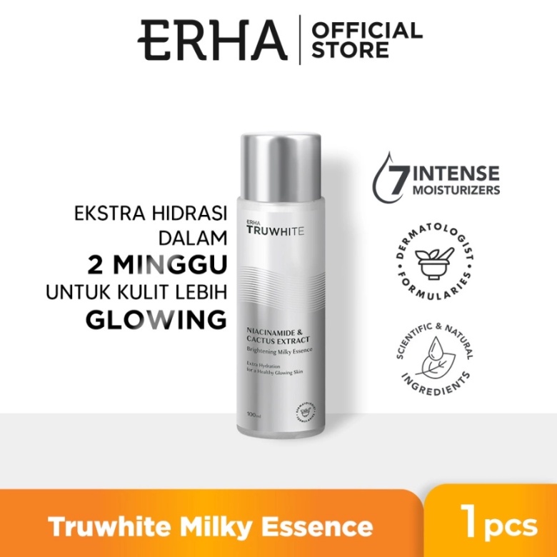 ERHA TRUWHITE Niacinamide &amp; Cactus Extract Brightening Milky Essence 100ml