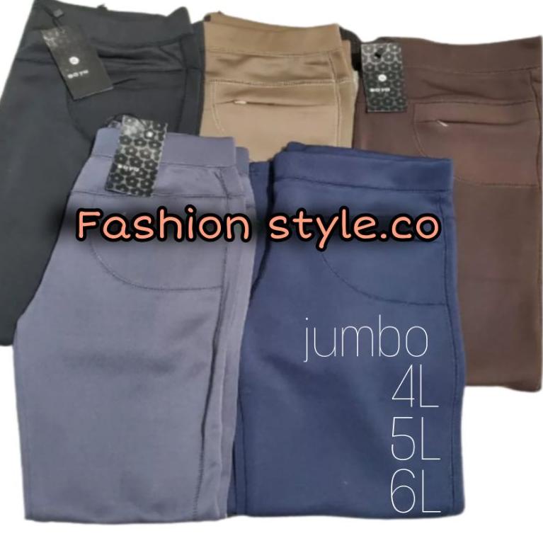 RECOMENDED Celana scuba import merk (saya) / celana panjang wanita jumbo / celana panjang wanita ter