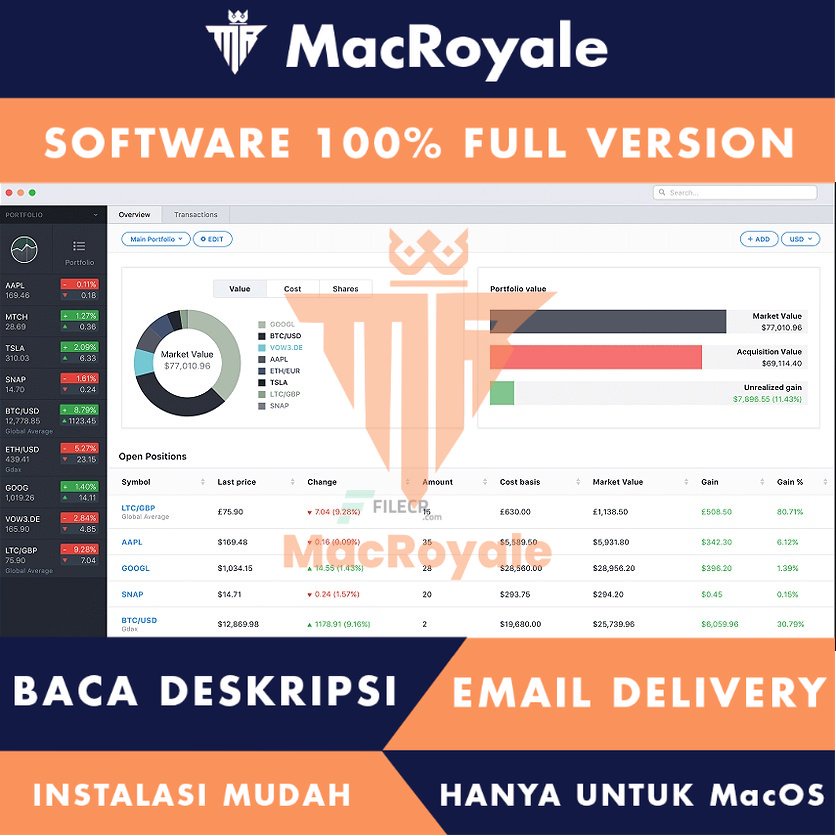 [MacOS] Stockfolio Full Version Lifetime Full Garansi