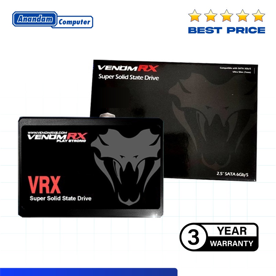 VenomRX SSD 512GB Super 2.5&quot; Inch SATA