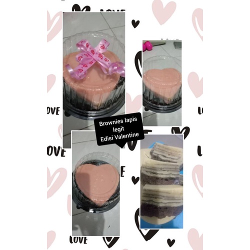 

kue tart valentine toping coklat full UK 18x18