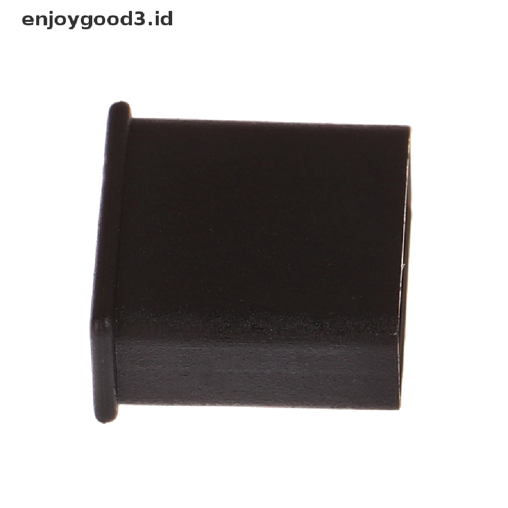 【 Rready Stock 】 10Pcs USB Anti-Dust Cover Protector Lid Black Translucent Plastic Dust Plugs （ ID ）