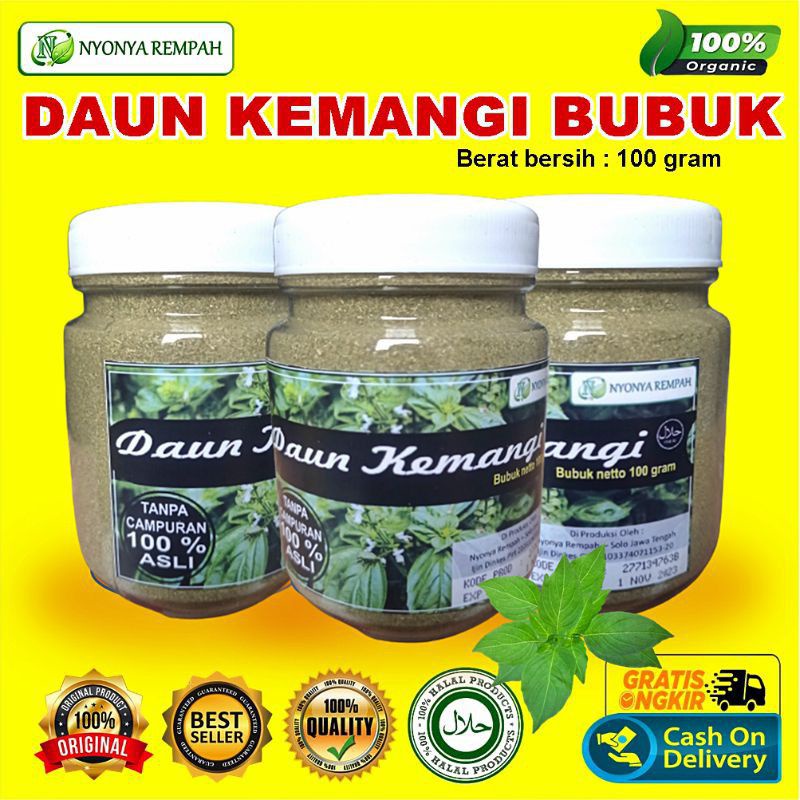 

Bubuk Daun Kemangi 100% Pure