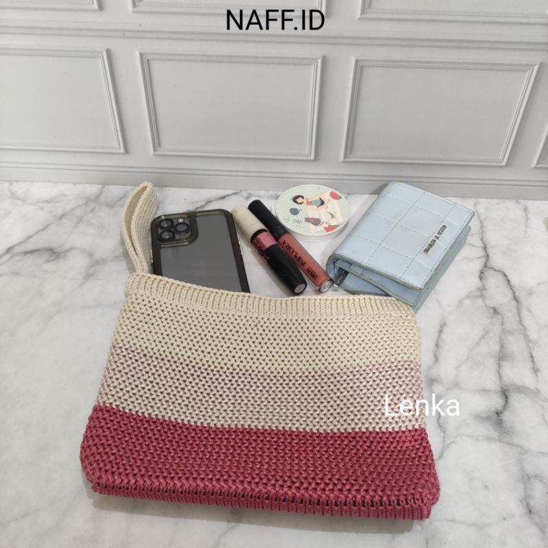 NAFF.ID-&quot;Lenka&quot; Dompet Kosmetik Rajut / Souvenir murah