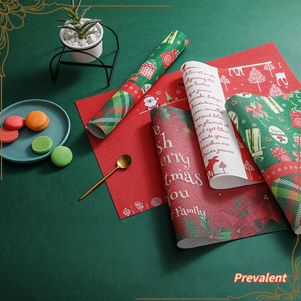 Preva Merry Christmas Home Decor Table Mat Ornamen Tatakan Bisa Dicuci