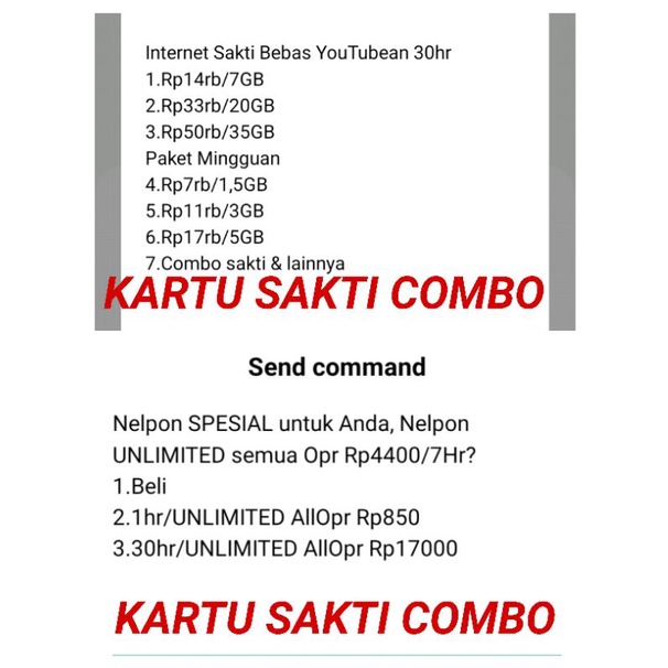 kartu telkomsel bisa double combo sakti 30gb internet full..unlimited sosmed FUP