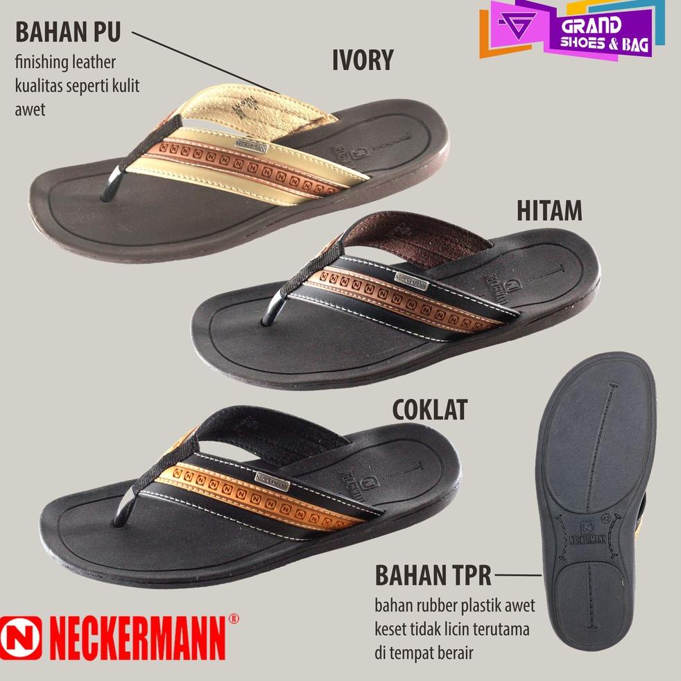 Murah Sandal Neckermann neckerman Sandal KULIT Pria lv 9351