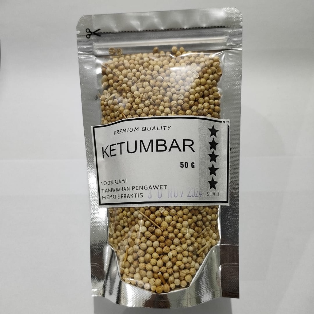 Ketumbar 50 gr /Ketumbar Asli Utuh / Ketumbar Butek Busem / Coriander / Rempah / PREMIUM QUALITY