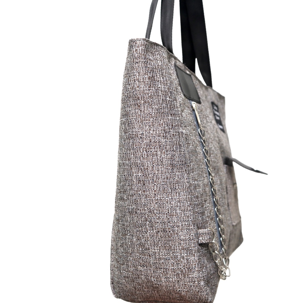 Totebag kekinian elegan simple murah Tas TOTE kuliah sekolah jalan jalan muat laptop motif kanvas