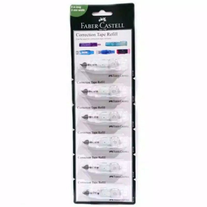 

BISA COD Refill Correction tape QJR 506 Faber Castell #161101 - Set (6 Pcs)-ESB