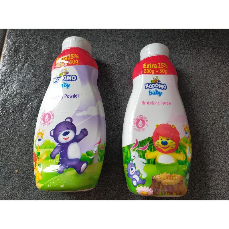 kodomo baby powder 200+50gr / kodomo bedak bayi (varian random)