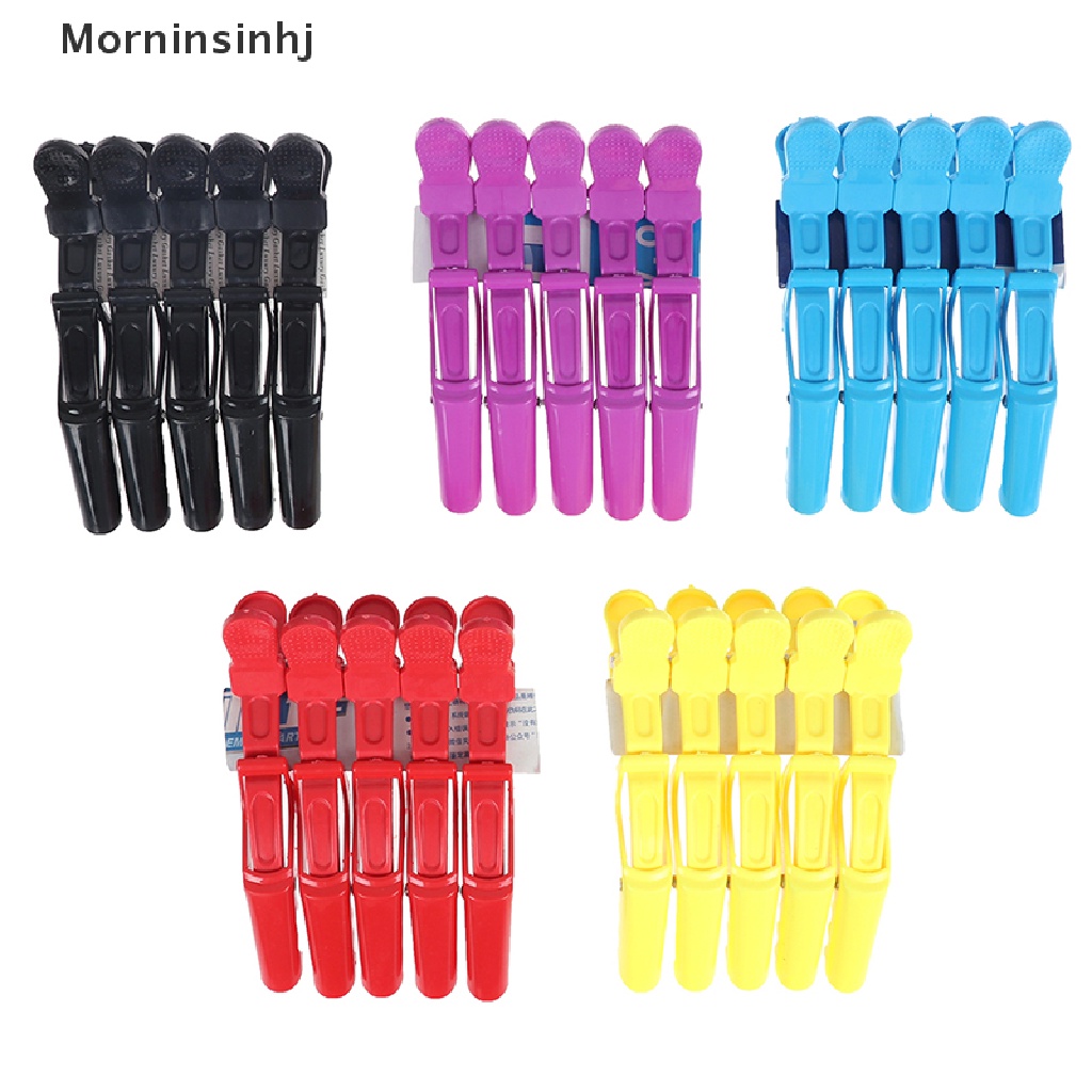 Mornin 5Pcs Hairdressing Salon Matte Sectioning Clamp Hair Clip Jepitan Rambut Grip Claw id