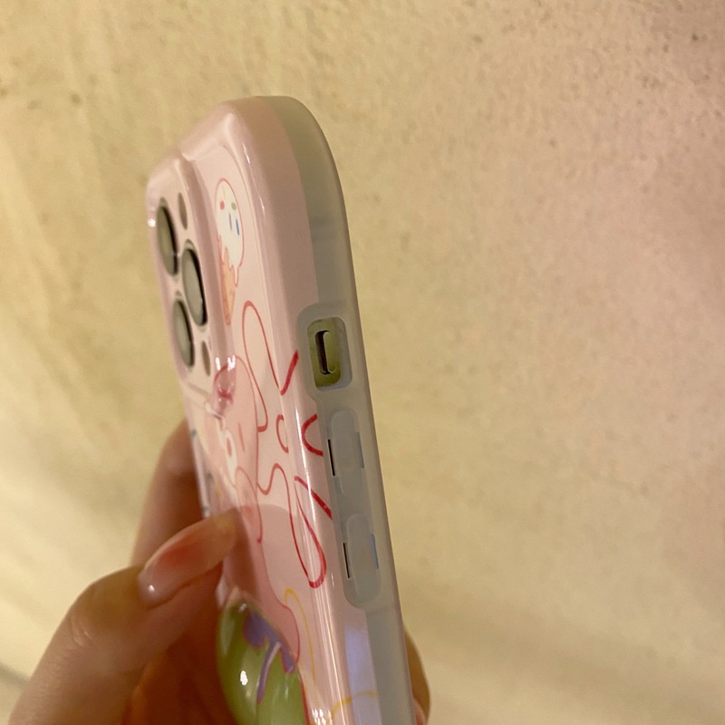 Pinch Swelling SpongeBob &amp; Patrick Star Backside Soft Case HP iP iPhone 14 Plus 11 12 13 Pro Max New Casing Apple