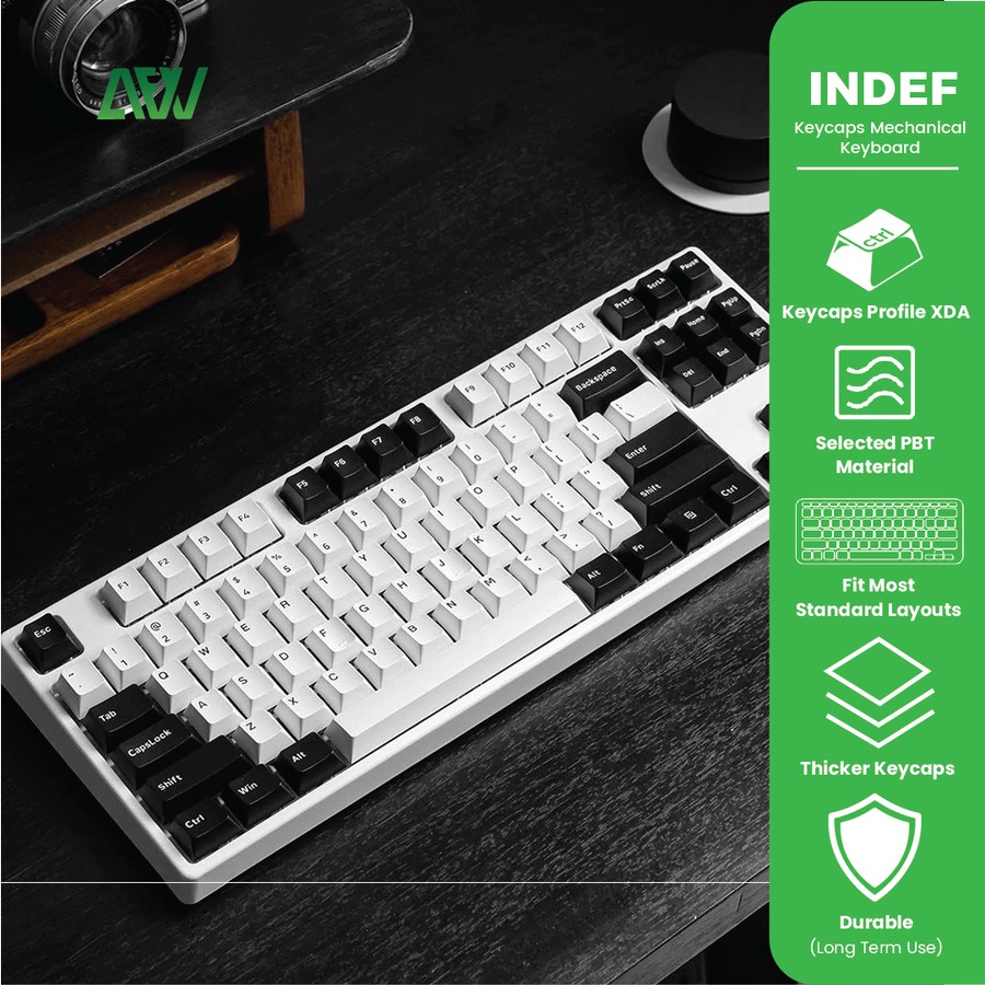 INDEF Keycaps For Mechanical Gaming Keyboard CSA Profile PBT Dyesub