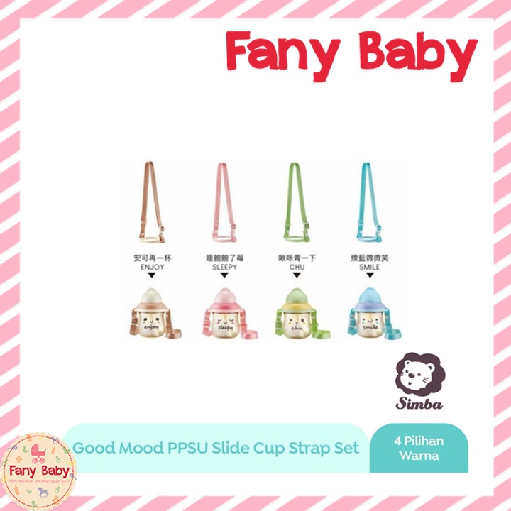 SIMBA GOOD MOOD PPSU SLIDE CUP STRAP SET