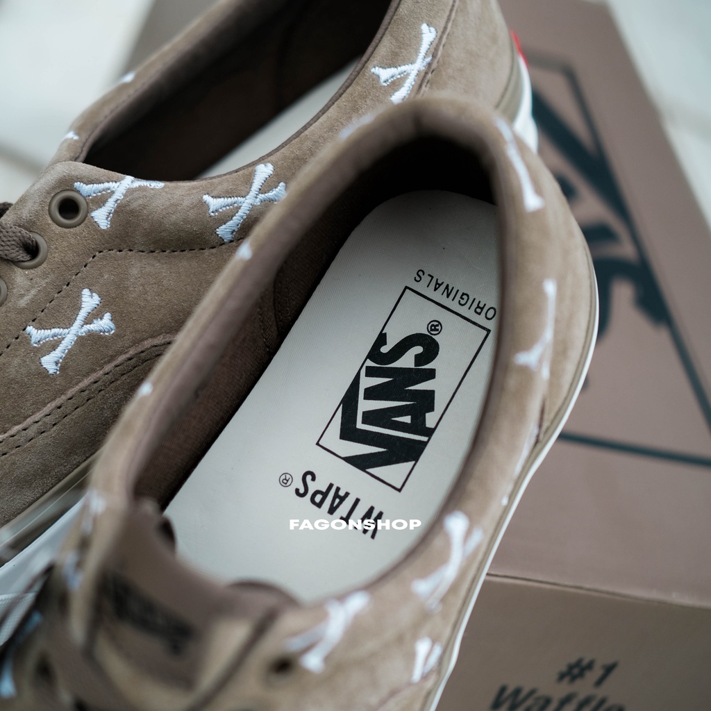 VANS ERA VAULT OG LX X WTAPS &quot;BONES COYOTE&quot; BROWN ORIGINAL 100%