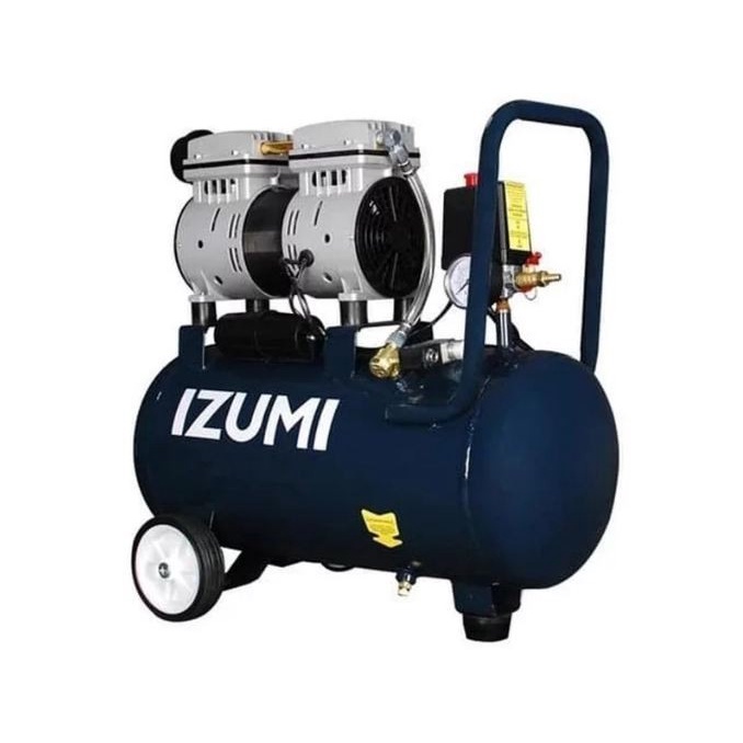 Kompresor Angin Udara Tanpa Oli 3/4 Hp Kapasitas 24 Liter OL0724 IZUMI / Air Compressor Oilless Silent Kompresor 24Liter 3/4Hp OL 0724 IZUMI