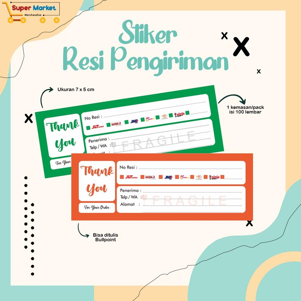 

I93 Stiker Label Resi Pengiriman / Sticker Pengiriman PALING DICARI ☝