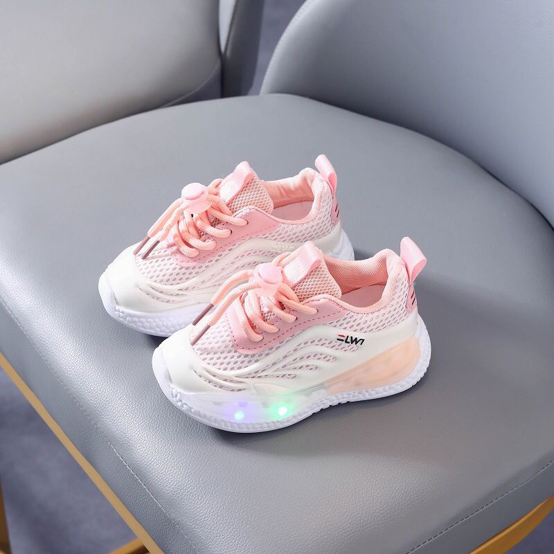 (LOLI-JKT)LED046 SEPATU LED ANAK UNISEX GLOW IN THE DARK TALI SIZE 21-35