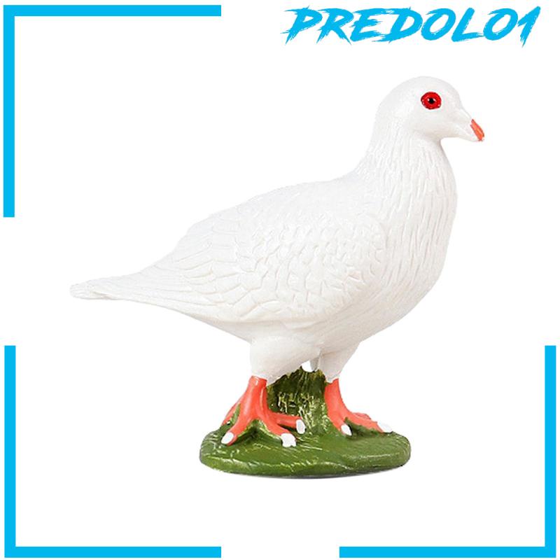 [Predolo1] Patung Patung Burung Tahan Lama Simulasi Lucu Untuk Rak Buku Halaman Rumput