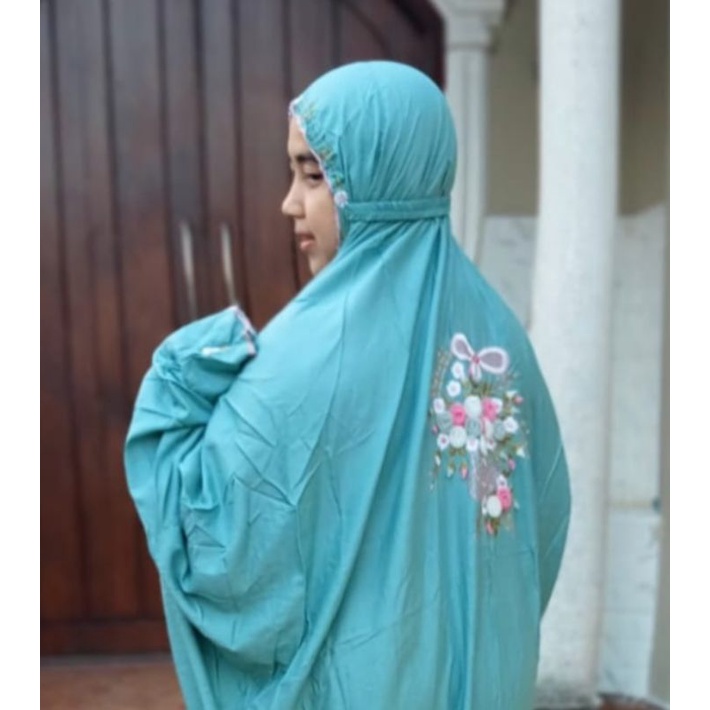 Miyshaide Mukena Terusan Lajuran Bordir Rapi Tile Jumbo Rayon Super