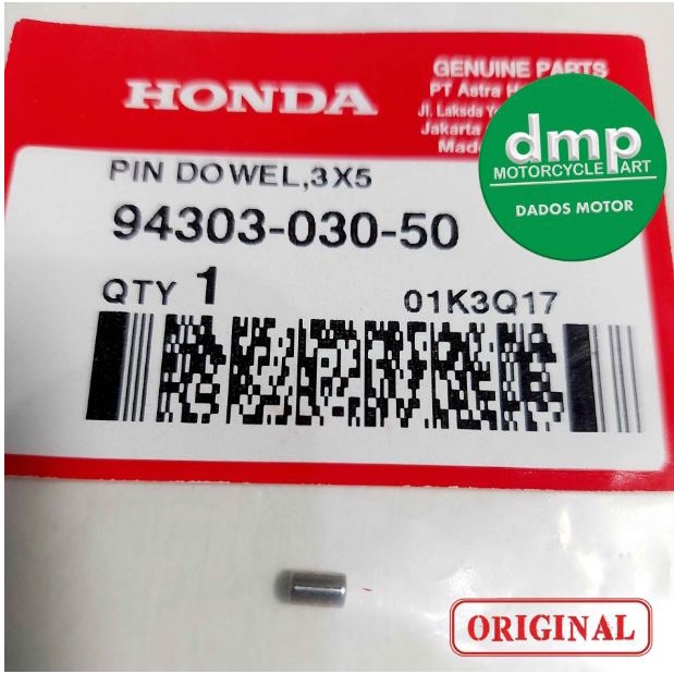 BOSH BOS PIN DOWEL 3X5 94303-030-50 ADV PCX150 VARIO 125 ESP 150 ESP