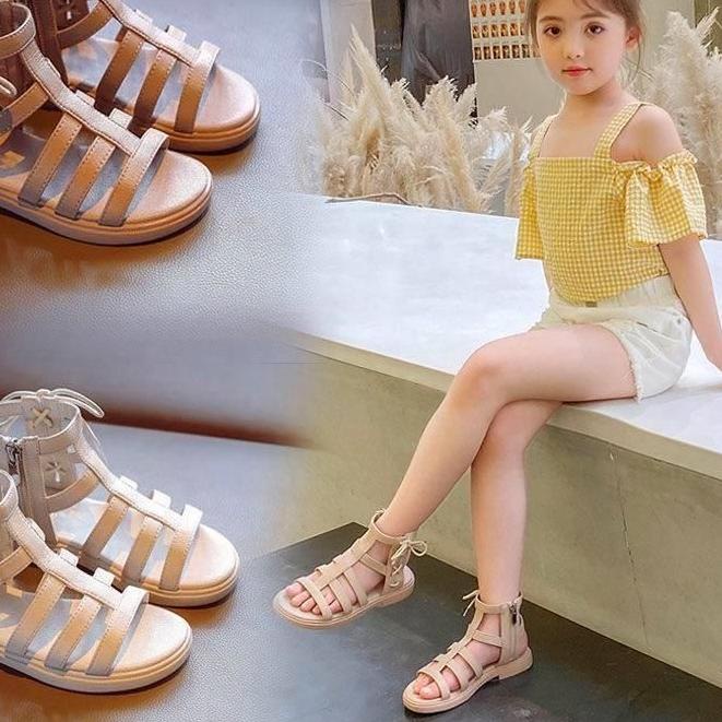 ☑ Svekes Sepatu Sandal Anak Perempuan Tali Pita Geliter K001 ☪