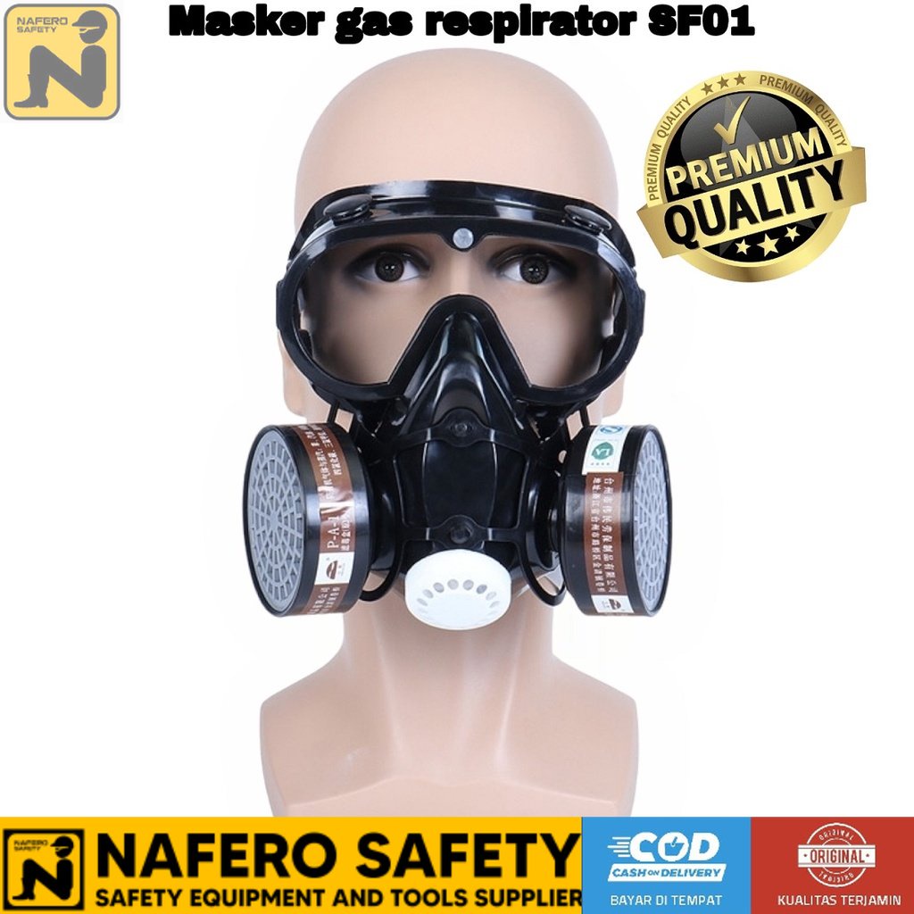 Masker Respirator Gas Full Face Anti-Dust Chemical  SF01