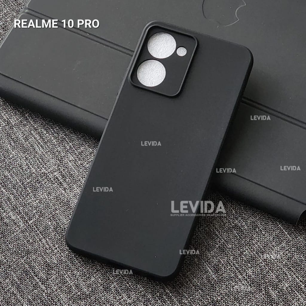 REALME 10 PRO REALME 10 PRO PLUS CASE MACARON BLACK SILICON BLACK REALME 10 PRO REALME 10 PRO PLUS