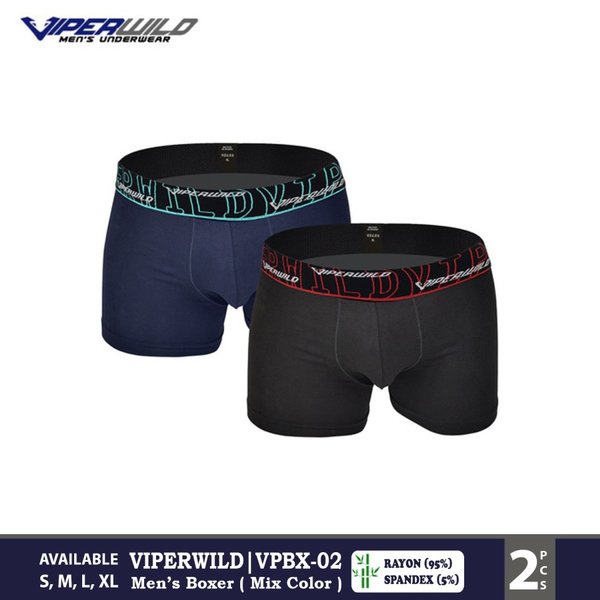 2 PCS BOXER VIPER BIG SIZE - CD CELANA DALAM BOXER PRIA JUMBO SIZE