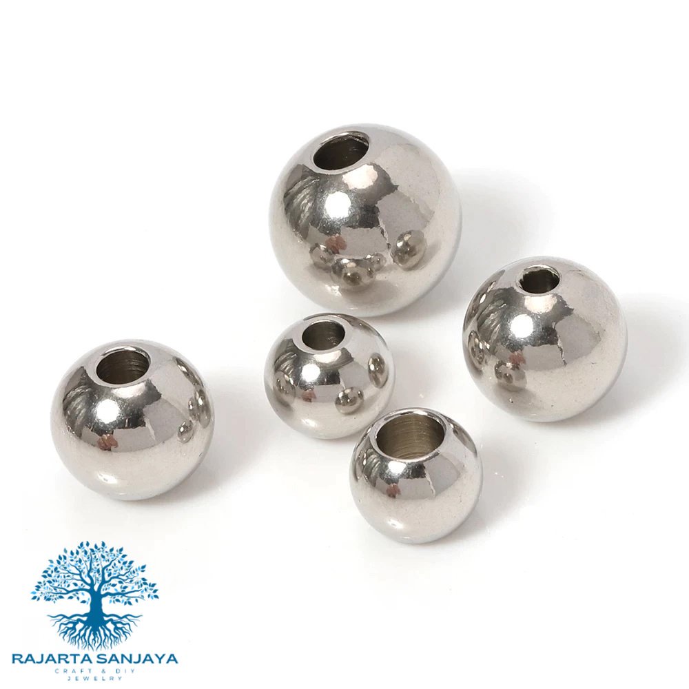 Manik Solid Stainless Steel Beads