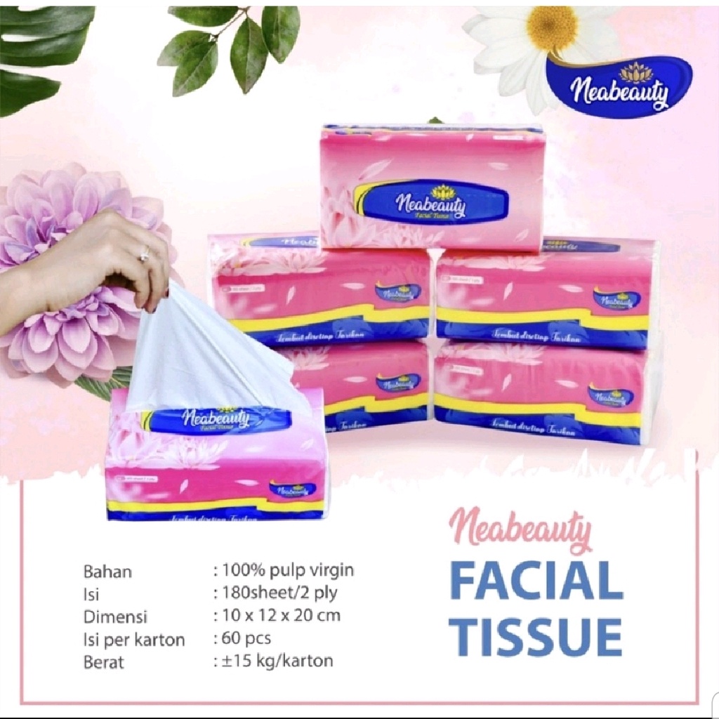 Neabeauty Tissue 180 Sheet 2 Ply